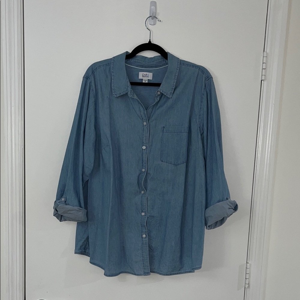 Croft & Barrow Light Blue Denim Shirt